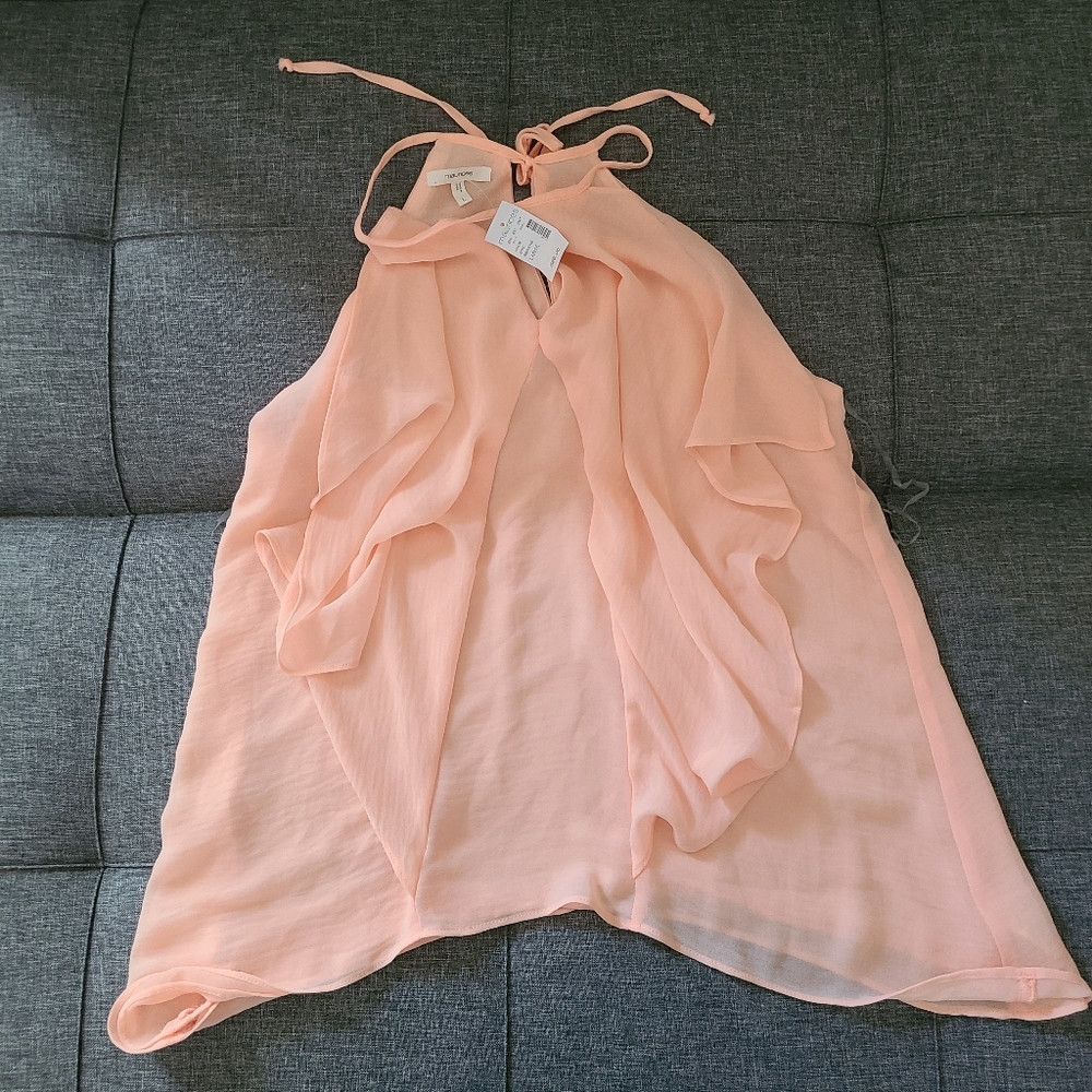 NWT Maurices sz L light coral top